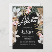 Boho Tropical Botanical Bachelorette Weekend Einladung (Vorderseite)