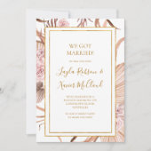 Boho Tropical Botanical | Bekanntgabe der Erweiter Einladung (Vorderseite)