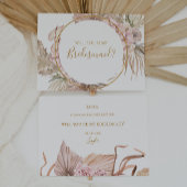 Boho Tropical Botanical | Bridesmaid-Vorschlagskar Einladung