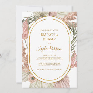 Boho Tropical Botanical Brunch und Brauchdusche Einladung