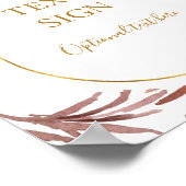 Boho Tropical Botanical Cards & Geschenke Custom S Poster (Ecke)