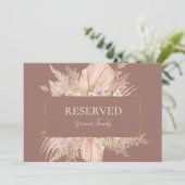 Boho Tropical Botanical | Dusty Rose Vorbehaltenes (Stehend Vorderseite)