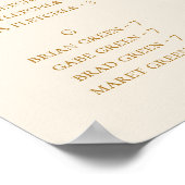 Boho Tropical Botanical Elfenbeinküste Alphabetisc Poster (Ecke)