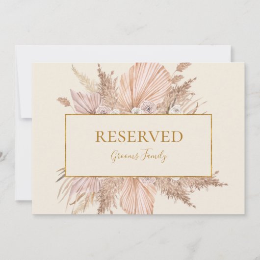 Boho Tropical Botanical | Elfenbeinsigne (Vorderseite)