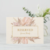 Boho Tropical Botanical | Elfenbeinsigne (Stehend Vorderseite)