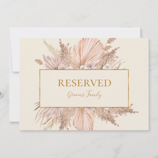 Boho Tropical Botanical | Elfenbeinsigne (Rückseite)