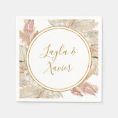 Boho Tropical Botanical | Hochzeit von Napkins Serviette (Vorderseite)