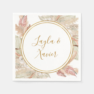 Boho Tropical Botanical   Hochzeit von Napkins Serviette