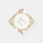 Boho Tropical Botanical | Hochzeit von Napkins Serviette (Ecke)
