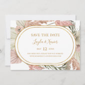 Boho Tropical Botanical | Horizontal Save the Date (Vorderseite)