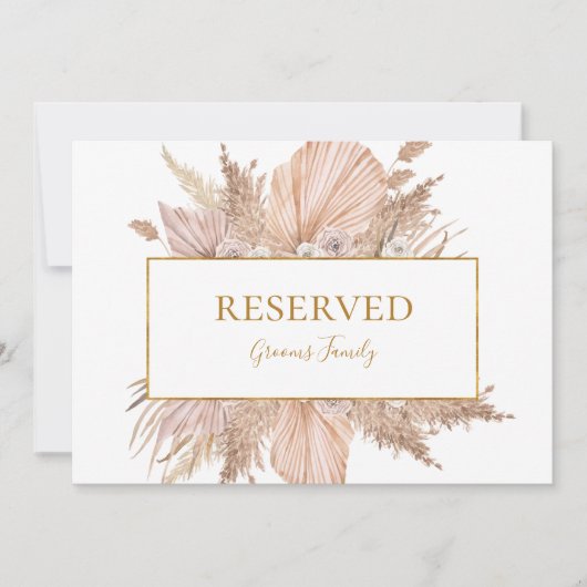 Boho Tropical Botanical | Reserviertes Zeichen (Vorderseite)