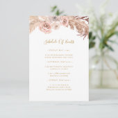 Boho Tropical Botanical | Veranstaltungskalender Begleitkarte (Stehend Vorderseite)