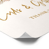 Boho Tropical Brautparty L201 Plakatunterschrift Poster (Ecke)