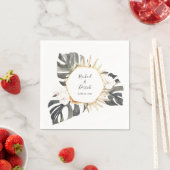 Boho Tropical Floral Beach Hochzeit Serviette (Beispiel)