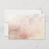 Boho Tropical Floral Geometric Frame Wedding RSVP Karte (Rückseite)