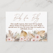 Boho Tropical Floral Girl Duwer Buchanfrage Begleitkarte (Vorderseite)