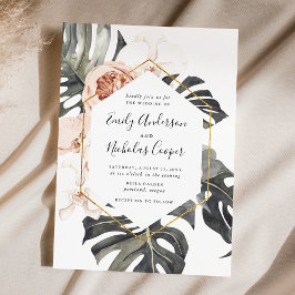 Boho Tropical Floral | Hochzeit Einladung