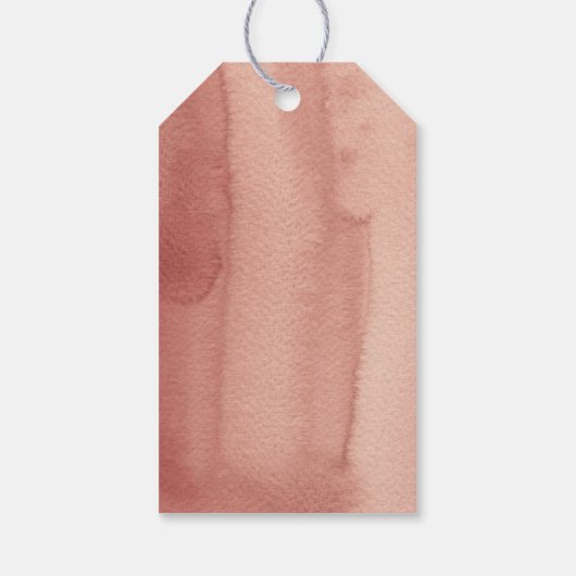 Boho Tropical Floral | Hochzeit Geschenkanhänger (Rückseite)