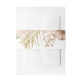 Boho Tropical Floral Pampas und getrocknete Blume Einladungsbanderole