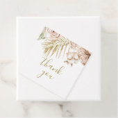 Boho Tropical Floral und Palm vielen Dank Geschenkanhänger (Beispiel)