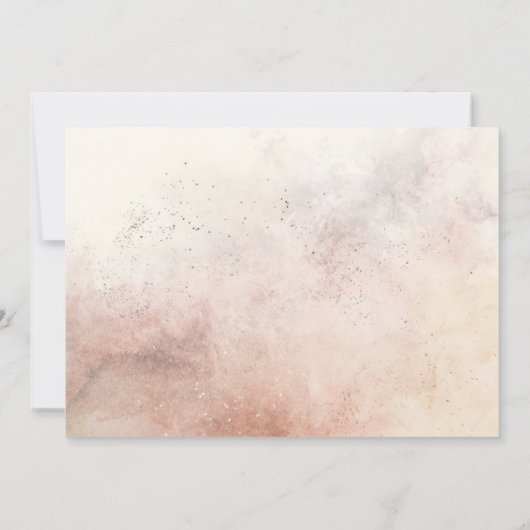 Boho Tropical Floral Wedding Probe Dinner Einladung (Rückseite)