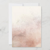 Boho Tropical Floral with Geometric Frame Wedding Einladung (Rückseite)