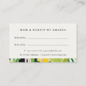 Boho Tropical Foliage Botanical Refer A Friend Visitenkarte (Rückseite)