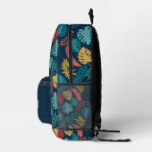 Boho Tropical Leaves Backpack Bedruckter Rucksack (Rechts)