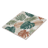 Boho Tropical Leaves  Fliese (Seite)