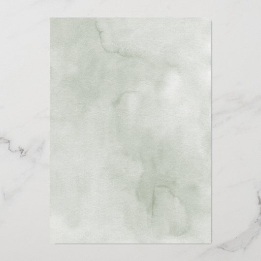 Boho Tropical Liebe Wedding Gold Folieneinladung (Rückseite)