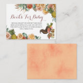 Boho Tropical Luau Books for Baby Enclosure Card Begleitkarte (Vorne/Hinten)