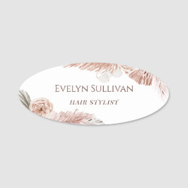 Boho Tropical Name Tag Namensschild