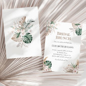 Boho Tropical Orchid Bridal Brunch Einladung