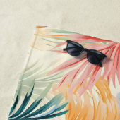 Boho Tropical Palm Blätter Beach Summer Pattern Strandtuch (Beispiel)