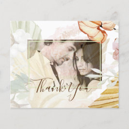 BOHO Tropical Pampas Grass Wedding Flyer