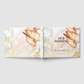 BOHO Tropical Pampas Grass Wedding Gästebuch (Voll)