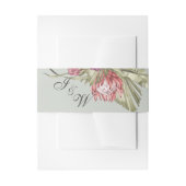 Boho Tropical Sage Wedding Einladungsbanderole (Vorderseite Beispiel)