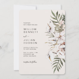 Boho Tropical Wedding Einladung