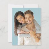 Boho Tropical Wedding Save the Date mit Foto (Rückseite)