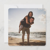 Boho Tropics Save the Date Fotokarte (Rückseite)