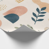 Boho Tropisch Abstrakt Geschenkpapier (Ecke)