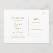 Boho Tropisch Botanisch | Save The Date Postkarte (Rückseite)