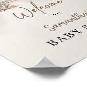 Boho tropische Baby-Crib Pampas Baby Dusche Empfan Poster (Ecke)