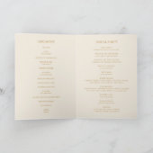 Boho tropische botanische Dusty-Rose Programm (Innenseite)