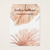 boho tropische Halskette-Grafikkarte (Vorderseite)