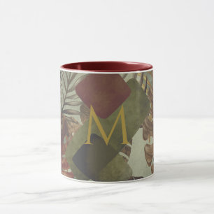 Boho tropische Monstera Palmenblatt 70er Jahre Som Tasse