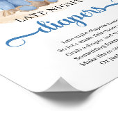 Boho tropische Teddy Bär Spate Night Diapers Spiel Poster (Ecke)