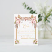 Boho tropische uAwg Postkarte (Stehend Vorderseite)