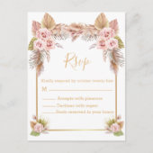 Boho tropische uAwg Postkarte (Vorderseite)