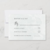Boho-Tropische Wasserfarben-Hochzeit-RSVP RSVP Karte (Rückseite)